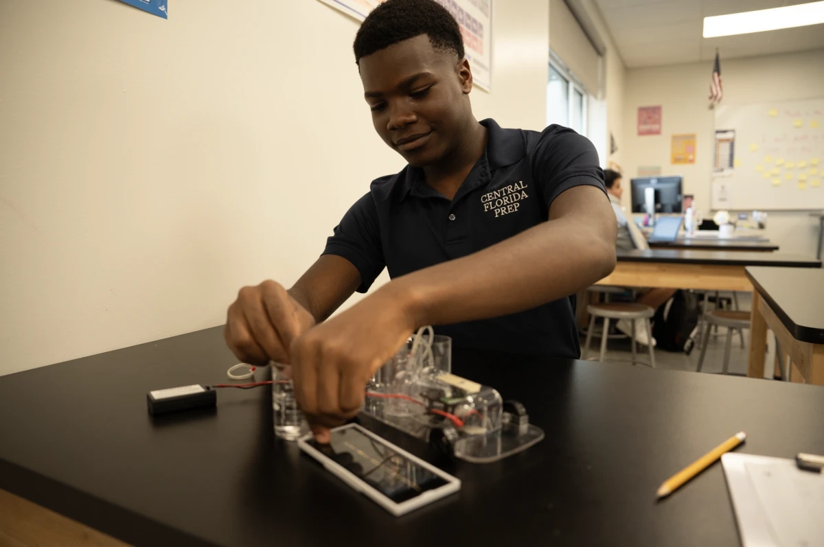 Students in the classroom today