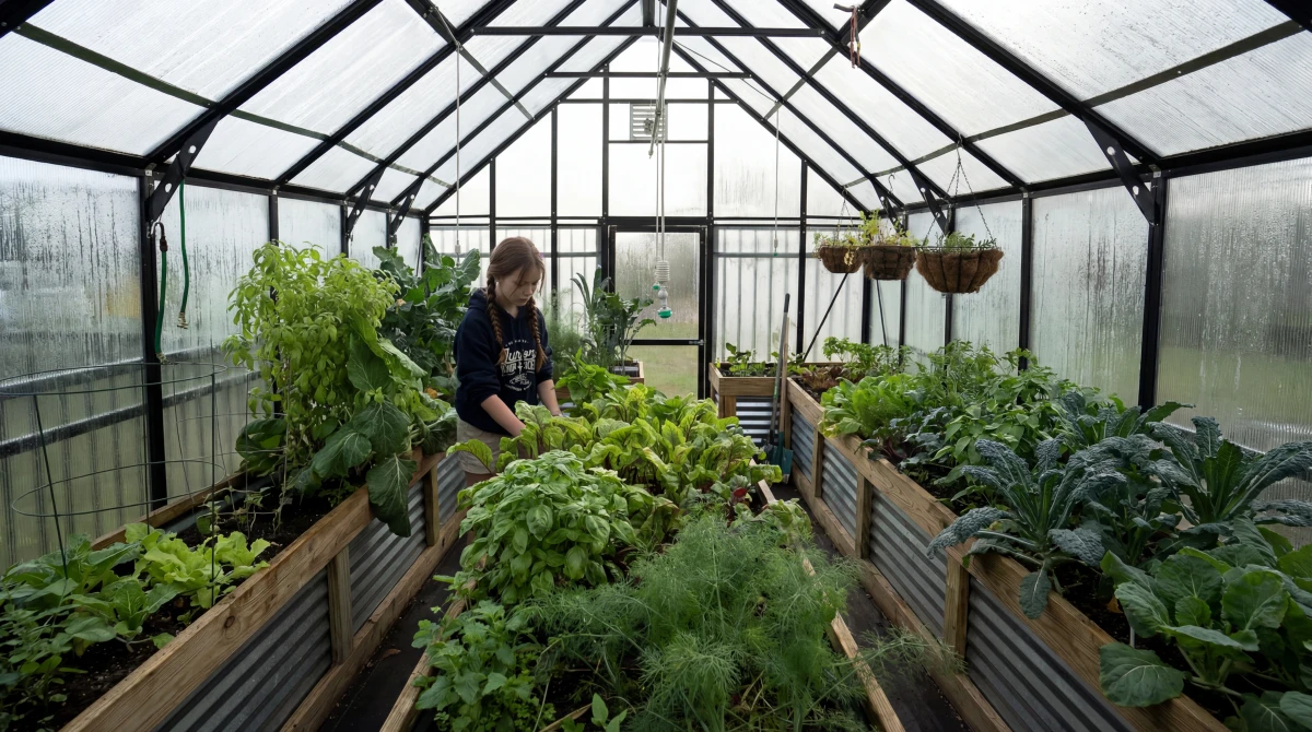 Solar greenhouses at Central Florida Prep